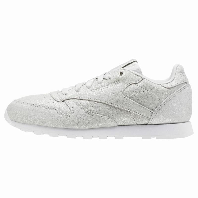 Tenisi Reebok Classic Leather Fete Argintii/Albi Romania IM8396FV
